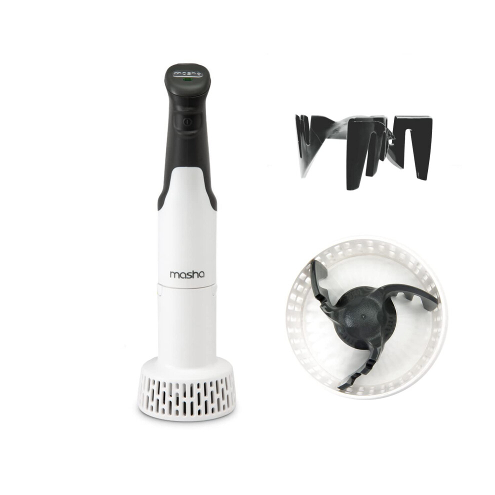 Masha Official Electric Potato Masher Hand Blender 3-In-1 Multi Tool Blends Purees Whisks - Immersion Mixer - Vegetables & Potatoes - Soup Maker 93725064