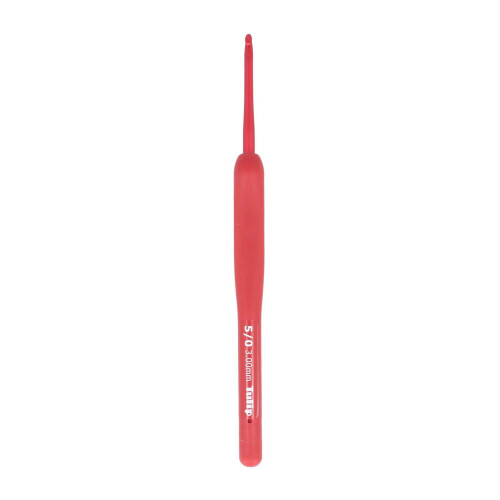 Tulip Etimo Red Crochet Hook Soft-Grip 3 mm Single Hook