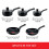 Tefal Tefal Essential 5-Piece Non-Stick Cookware Set: 3 3