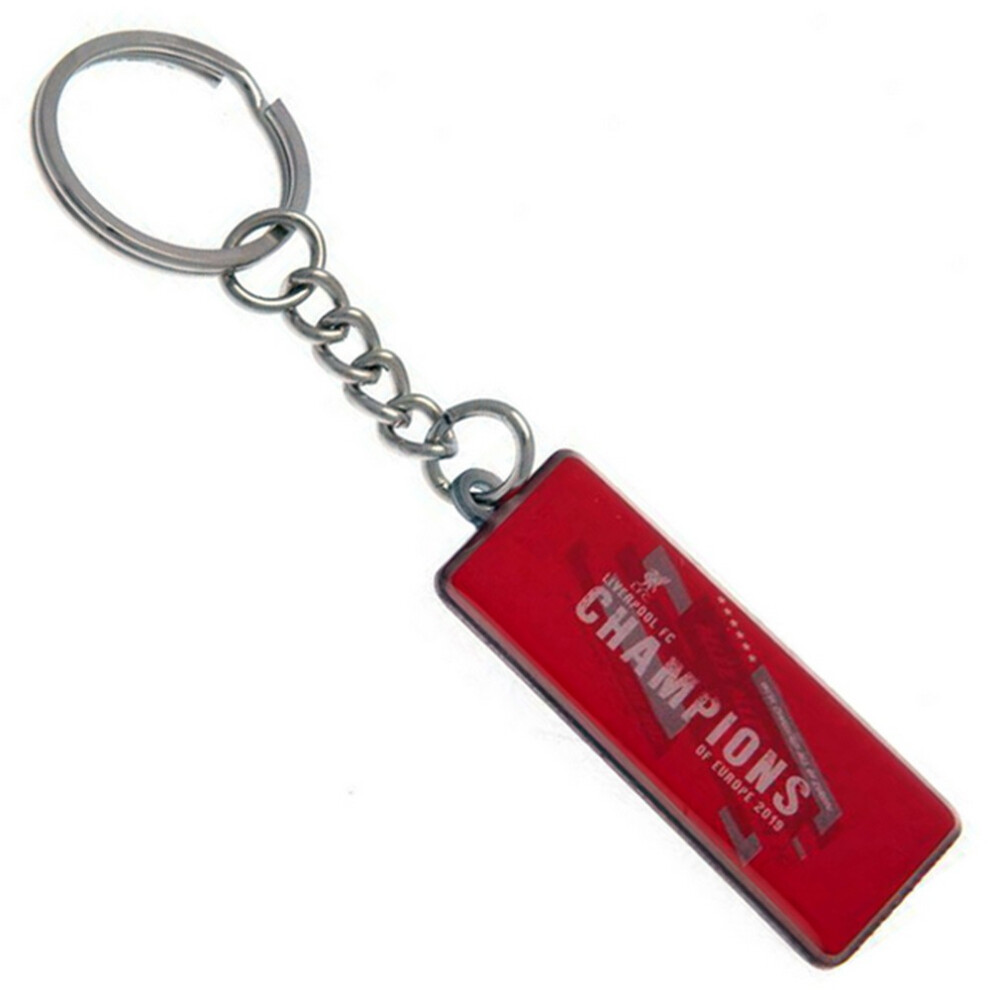 Liverpool Fc Champions Of Europe 2019 Metal Keyring Silver