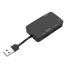 6 i 1 USB 2.0-Kortläsare 480 Mbps Speed Memory Card Reader/Adapter/Hub 480 Mbps Support Card TF MS M2 /MMC