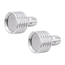 2Pcs 0.4/0.5mm Holes Pressure Washer Tips Sprayer Nozzle Stainless Steel Shower with 1/4 Quick Connect Adapter