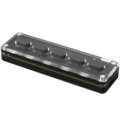 Clavier Mécanique de Jeu à 5 Touches, Programmable par Macro, Compatible , Copier-Coller, Bouton RVB. 1