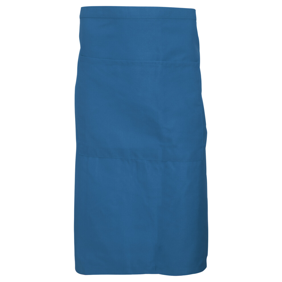 (One Size, Sea Grass) Dennys Adults Unisex Catering Waist Apron With Pocket (Pack Of 2) 5059269105983