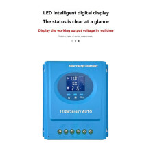 MPPT Solar Charge Controller 120A 12V-48V Auto LCD & Dubbel USB-Laddning för Telefon Bly-Syra/Litiumbatteri