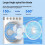 Five-Hole Sprayer Dual Fan Humidification Brushless Direct Plug Charging Multiple Gears Colorful Lightswithlargecapacity 5