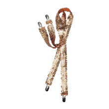 (One Size, Gold) Bristol Novelty Unisex Adults Sequin Braces