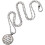 4 Meter/13.1 Feet Blind Chain, 4.5mm Roller Blind Chain Beaded Pull Chain Extension, Chain Beaded Ball Roller Chain Silver with10 Roller Blind Chain 5