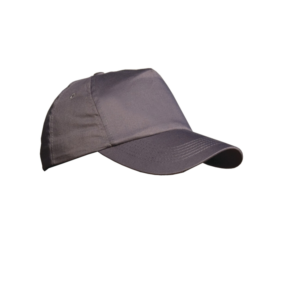 Result (One Size, Grey) Unisex Plain Baseball Cap (Pack Of 2)