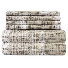 Queen Sheets Printed - 6 Piece 1500 Supreme Collection Fine Brushed Microfiber Deep Pocket Queen Sheet Set Bedding - 2 Extra Pillow Cases, Great Value