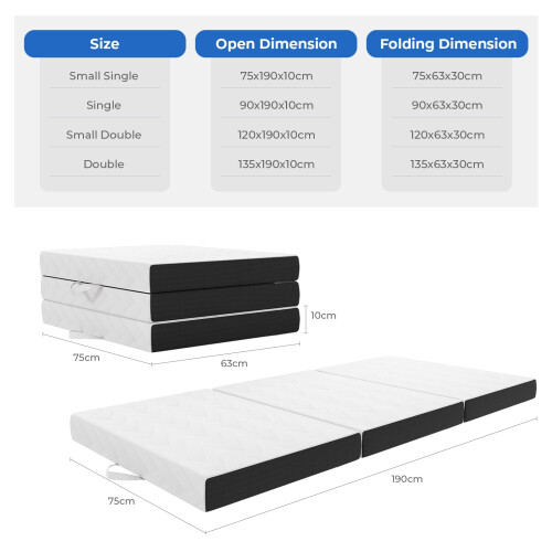Vesgantti Vesgantti Folding Mattress Small Single 2