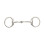 (4.5in, Silver) Lorina Single Jointed Eggbutt Bradoon 1