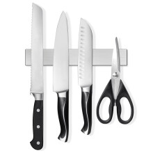 SMART&COOL Magnetic Knife Holder for Wall - 25CM (10 Inch) Stainless Steel Magnetic Knife Strip Rack with Extra Strong Magnet for Knives