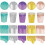 Rose Gold Shiny Glitter Diamond Party Tableware for Women/Girls 3