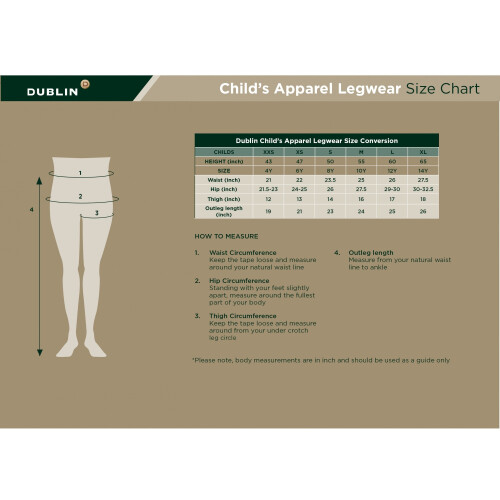 Dublin (27in, Beige) Dublin Childrens/Kids Supa-fit Pull On Knee Patch Jodhpurs 2