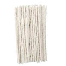 Siliget White Pipe Cleaners 100Pcs - 15.1mm Long Pipe Cleaners for Smo