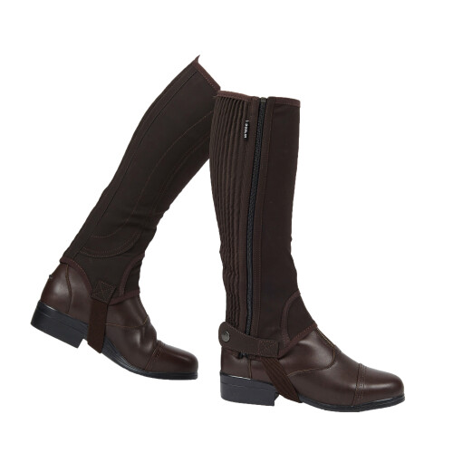 Dublin (Medium, Brown) Dublin Childrens/Kids Easy-Care Half Chaps II 1