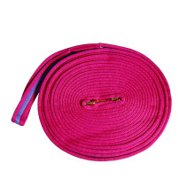 (One Size, Hot Pink/Purple) Kincade Two Tone Padded Lunging Rein