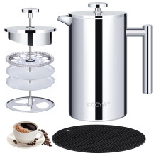 KOOYAT Cafetiere French Press Coffee Maker with Capacity of 1000ml / 8