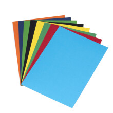 Coloured Card, 80sheet, 180GSM A4 Coloured Card 8 Assorted Colours Thick Printer Craft CardStock