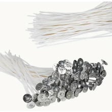 Pack of 30 Candle Wicks 10cm Long for Home Candle Making - Supports Soy Wax
