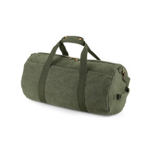 (One Size, Military Green) Bagbase Vintage Canvas Duffle Bag