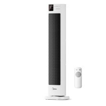 Midea MHF202RSWPK Electric Heater, 2000W Ceramic Space Heater with Thermostat and Remote Control, 30 Inch, 3 Modes 24H Timer, Overheat & Tip Over Pro