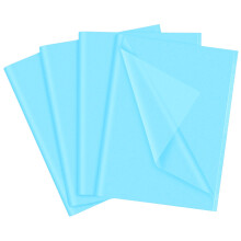 LZRinue 60 Sheets of Light Blue Tissue Paper, 35 x 50 cm Gift Wrapping Tissue Paper for Christmas Gift Wrapping Art Crafts DIY Birthday Wedding Baby