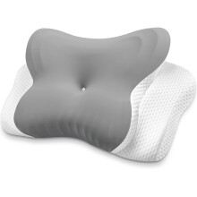 MISSCOZY Ergonomic Pillow for Side Sleeper-Orthopedic Cervical Pillow for Neck Pain,Anti Snore Sleep Apnea, Butterfly Memory Foam Neck Support Side/B