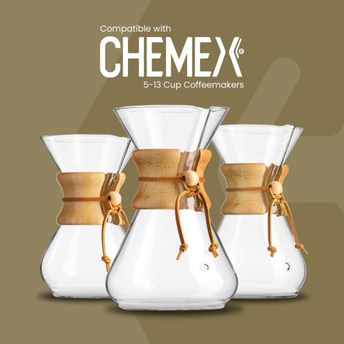 Chemex Chemex Classic Coffee Filters, Squares, 100 ct - Exclusive Packaging 2