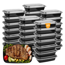 EnthuLove Meal Prep Containers, BPA-Free Reusable Food Prep Containers with Lids, Freezer Containers 1 Compartment, Stackable Microwavable 28oz Takea