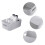 GAOHAN 12 Pcs Plastic Storage Boxes with Handles 3 Colours Storage Bas 3