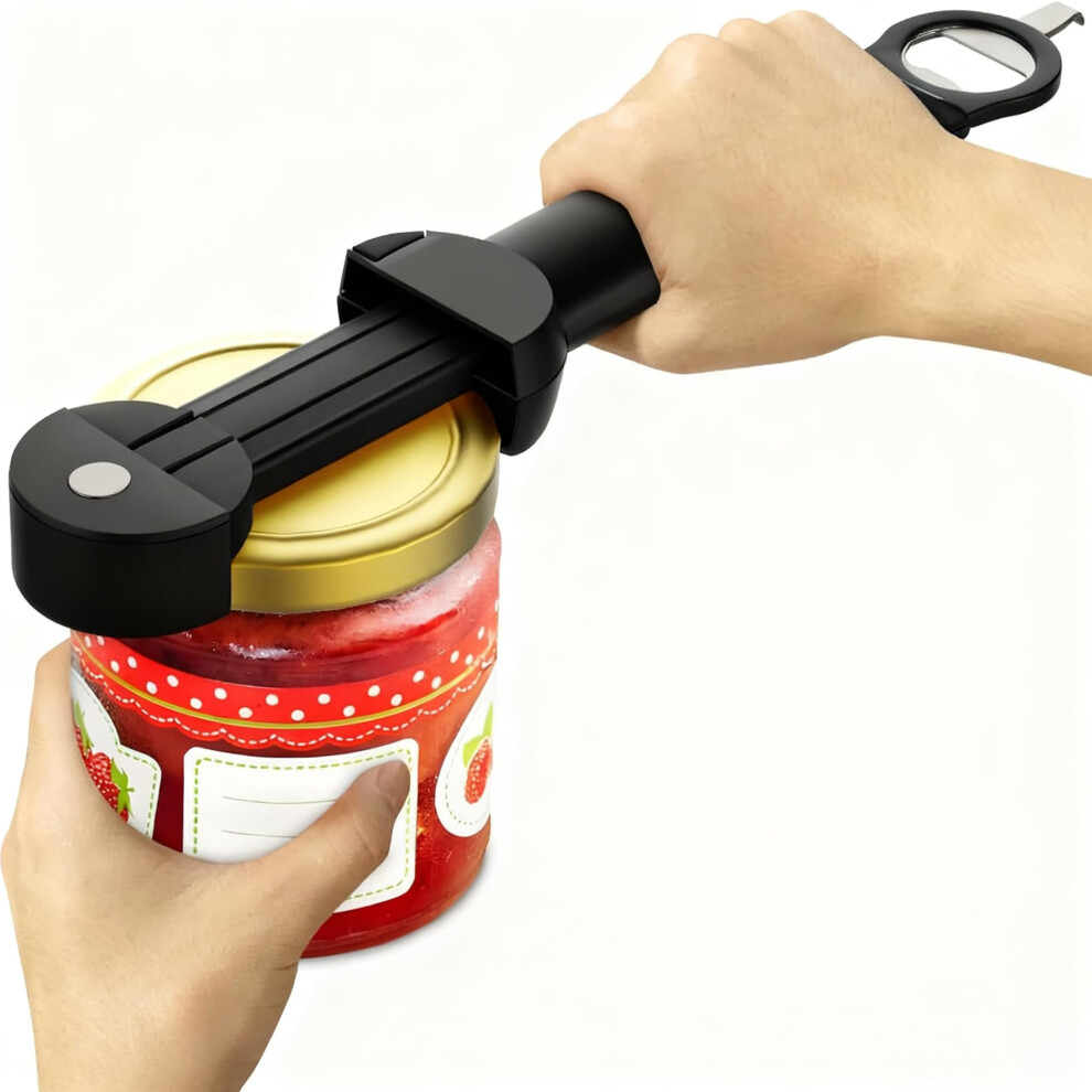 Desolio Multifunctional Retractable Bottle Opener - Adjustable Multifunctional Can Opener Jar Lid Gripper - 2024 New Jar Opener Bottle Opener For Weak Hands,