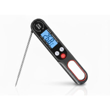 Digital Meat Thermometer with Backlight for Grill and Air Fryers. Wireless Instant Read Thermometer with Foldable Long Probe. Digital Meat Food Probe
