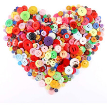 Buttons for Craft 1000pcs Mixed Assorted Colorful Buttons Resin Round Crafting Button for Crafts DIY Knitting Sewing Painting Handmade Ornament Doll