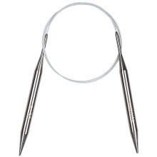Coopay Circular Knitting Needles 10.0mm 100cm Long, Steel With Flexible Cable, Metal Fixed Pins for Chunky Wool Large Projects, for Arthritis Hands,