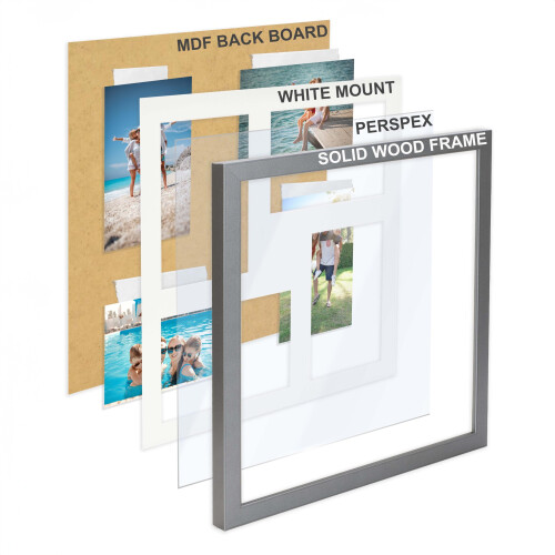 Large Multi Aperture Picture Photo Collage Frame, 2
