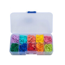 Jatidne 120pcs Stitch Markers Crochet Knitting with Storage Box 10 Colors