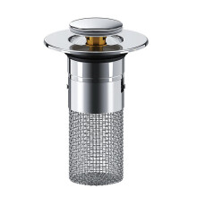 Stainless Steel Sink Strainer with Basket, Sink Plug Strainer, Sink Plug Replacement, Hair Catcher for Shower Drain, Kitchen Sink Strainer Sink Drain
