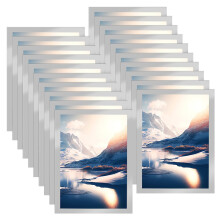 CENBEN 20PCS A4 Magnetic Photo Frames, Self Adhesive Magnetic Picture Frames, Magnet Poster Frame Magnet A4 Paper Display Frame for Paintings, Photos