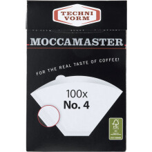 Moccamaster No.4 Paper Filters (100 Filters) - White