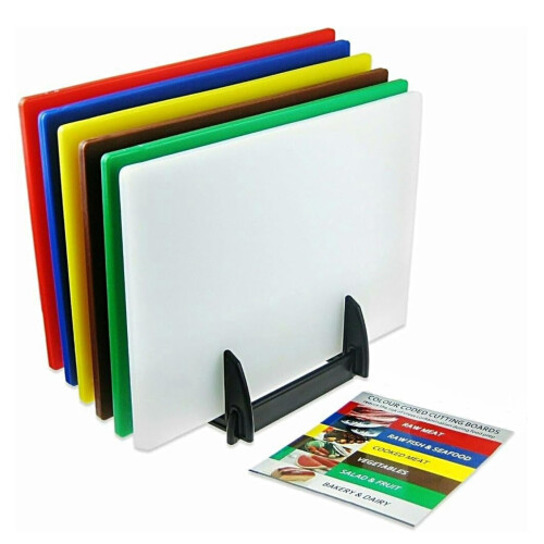 Acense Professional Large Colour Coded Chopping Boards for Commercial Kitch