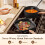 Kitchen Academy 17pcs Induction Hob Pan Set, Black Granite Cookware Sets 4