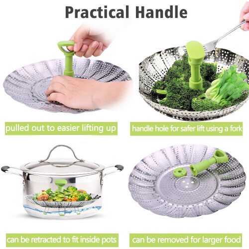 Consevisen Stainless Steel Vegetable Steamer 2