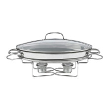 Cuisinart 7BSO-34 Serveurs de Buffet Ovales en Acier Inoxydable 13-1/2 pouces, Argent