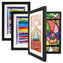 Ciscle Kids Art Frames, 3 Pack A4 Fillable Front Opening Photo Frames, Display Frames for Kids Artwork for 150 Pictures, Ideal for Children's Drawing