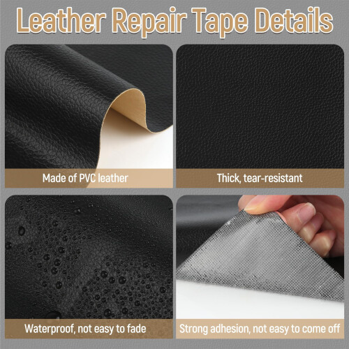 Artificial leather self-adhesive 20 x 30 cm, 6 2