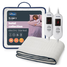 Silentnight Hotel Collection King Size Electric Blanket - Luxury Cosy Comfort Covered in a Super Soft Fleece Fabric - Full Mattress Coverage with Eas