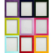 Frame Company Candy Range Aqua Blue Picture Photo Frame, A4 Fitted With High Clarity Perspex *Choice of 11 Colours*