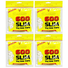 600-15000 x PALMER Cigarette Tobacco Filter SLIM Tips Rolling Paper